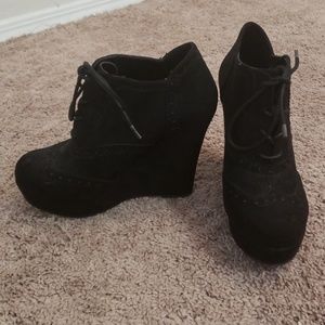 Forever 21 wedge booties